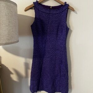 Kate spade Tweed Purple Sleeveless Dress
